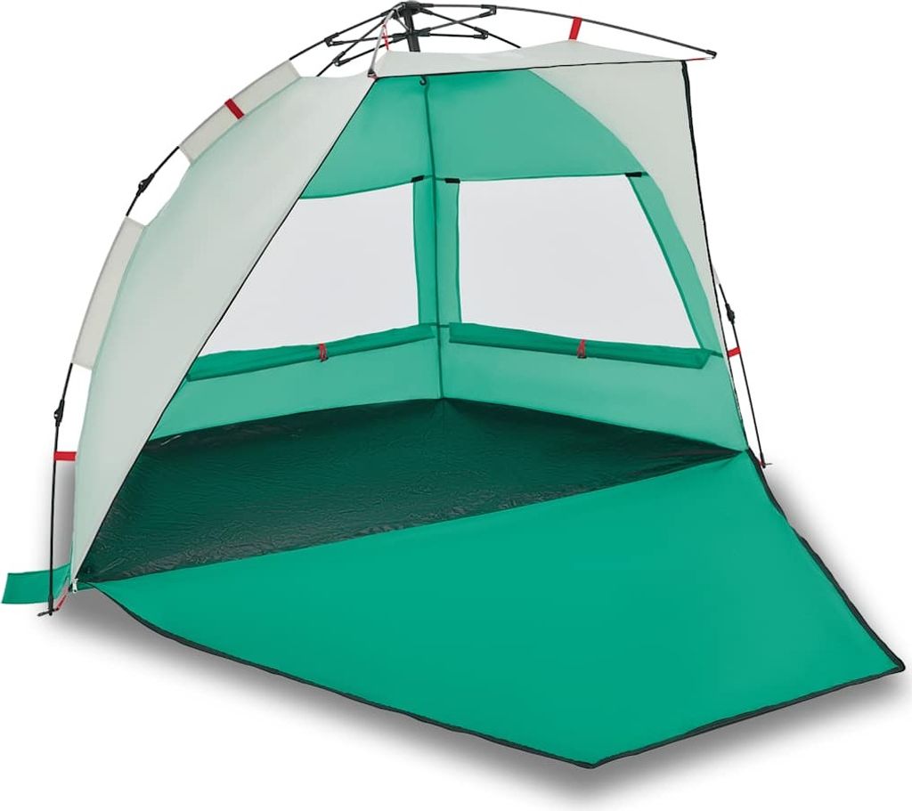 vidaXL Strandzelt 2 Personen Seegrün Quick Release Wasserdicht