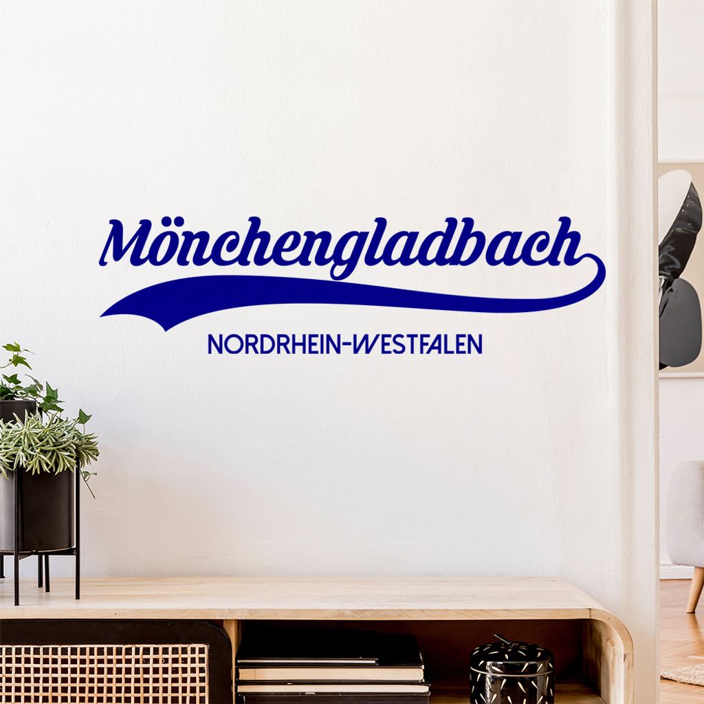 Mönchengladbach NRW Wandtattoo Wandaufkleber Wall Sticker - Dekoration, Küche, Wohnzimmer, Schlafzimmer, Badezimmer