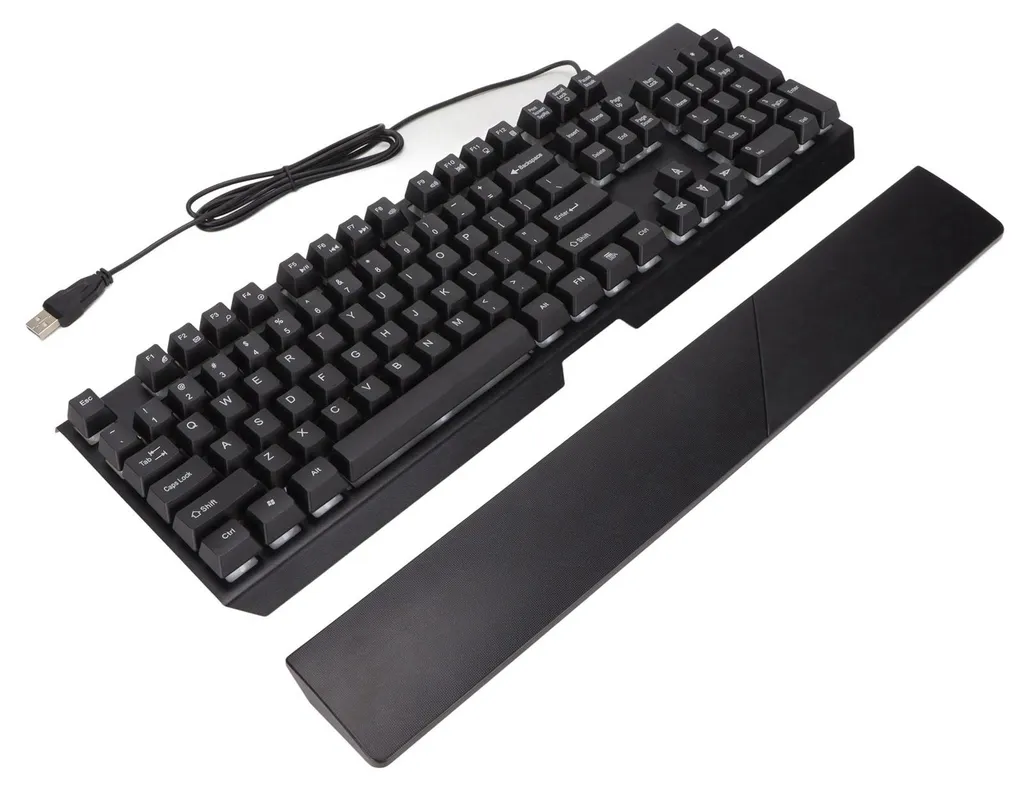 Clavier ergonomique anti-fatigue RVB 104 touches avec sensation mécanique