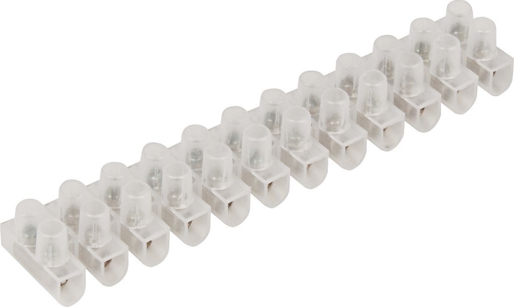 Lüsterklemme McPower, 12 Klemmen, 2,5mm², 3A, transparent