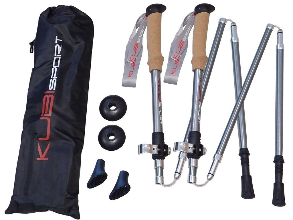 Bastoncini da trekking speciali pieghevoli a 5 pezzi - 1 Immagine del prodotto 
