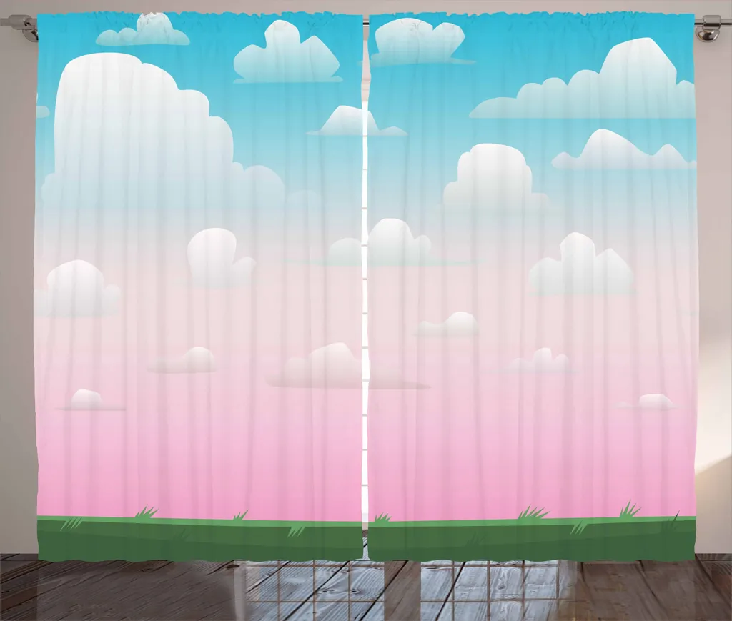 Tenda Rustica Abakuhaus 280x175 Tramonto Cielo | Arredo Camera Multicolore