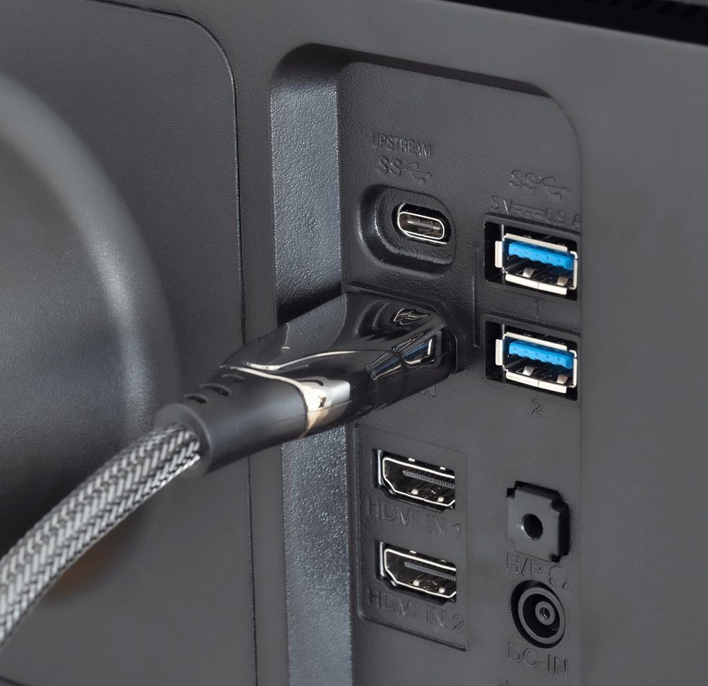 Reagle Cavo DisplayPort A HDMI 1,5m - 8K@60Hz, 4K@144Hz, HDR, Nylon Intrecciato, Connettori Dorati - 2
