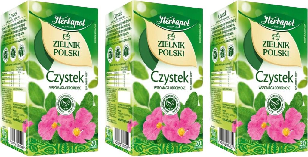 Herbapol Cistus Tee 60 Teebeutel - Zistrosentee im Beutel - Incanus Kräutertee