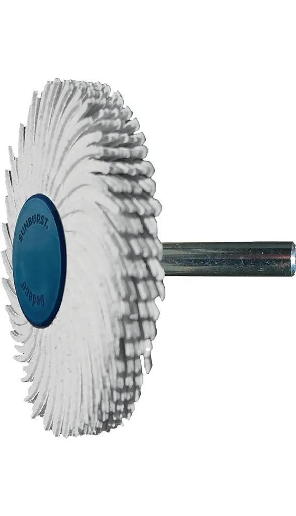Disque à brosses radiales Sunburst Ø 51 mm grain 120 blanc 10000 min-¹