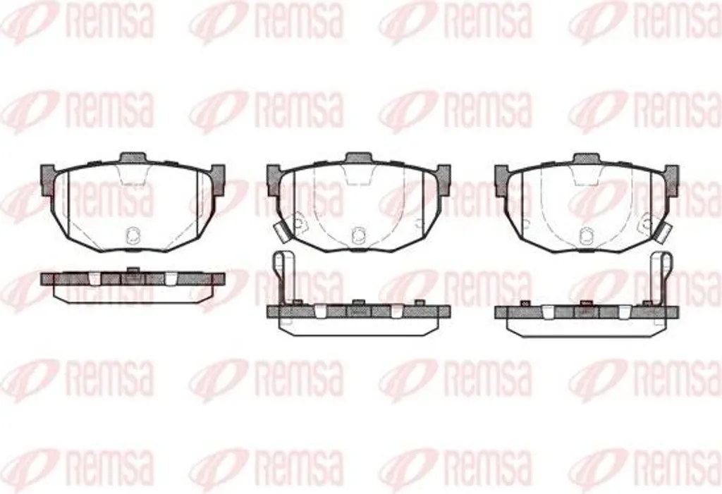 Plaquettes de frein REMSA 0294.22 pour Hyundai Coupe et Tiburon OE