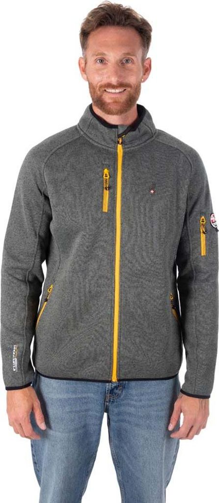 Aulp Rikko Fleece Mit Durchgehendem Reißverschluss Grau L Herren Grau L
