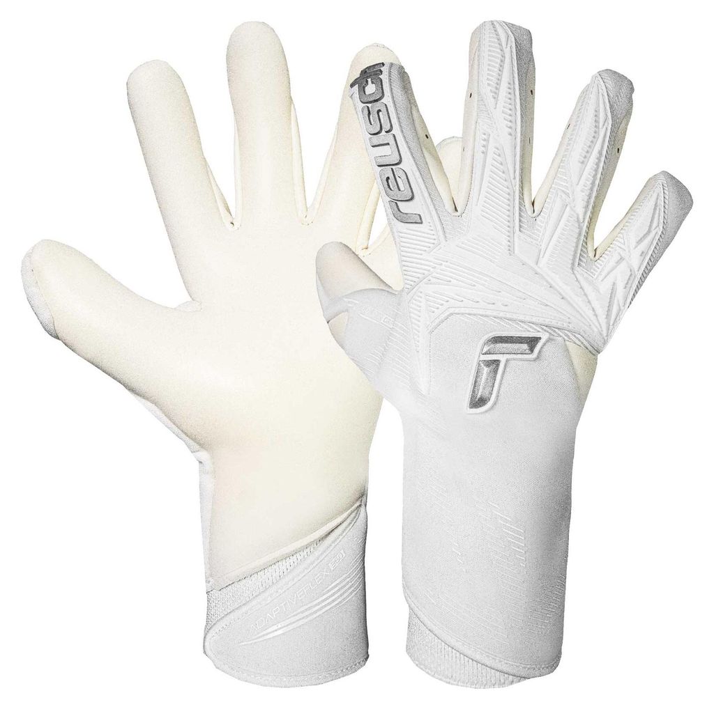 Reusch Torwarthandschuhe Attrakt Gold X Strapless mit hochgriffigem Profi-Haftschaum 1103 white/silver 9