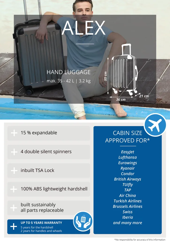 Hauptstadtkoffer Alex uniseks-volwassene Bagagekoffer (1-Pack