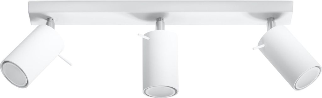 Deckenleuchte RING 3 weiß 3xGU10 10W Stahl 16x6x45cm Sollux Lighting