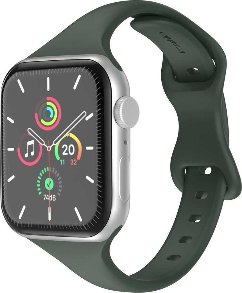imoshion Slim Silikonarmband für das Watch Series 1 t/m 9 / SE (38/40/41 mm) | Series 10 / 11 (42 mm) - Olive Green