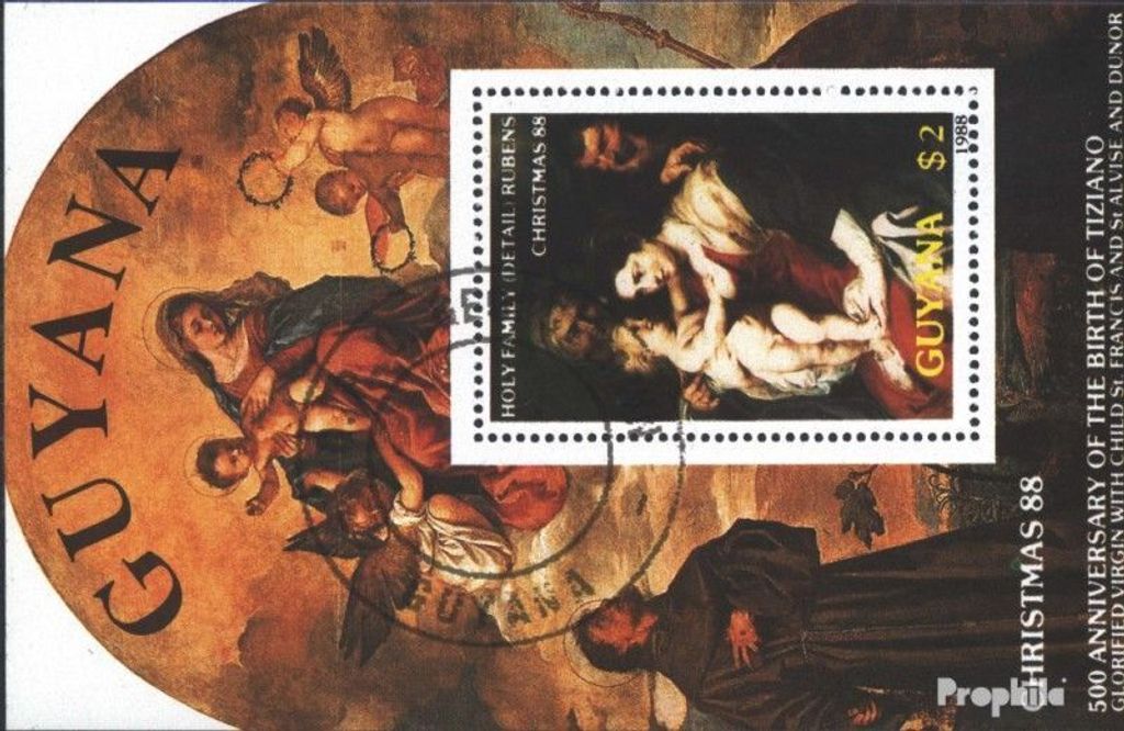 Briefmarken Guyana 1988 Mi Block29 (kompl.Ausg.) gestempelt Produktbild 