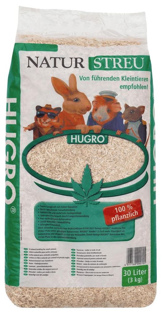 HUGRO® Naturstreu aus Hanf,  30 l Beutel, für alle Produktbild 