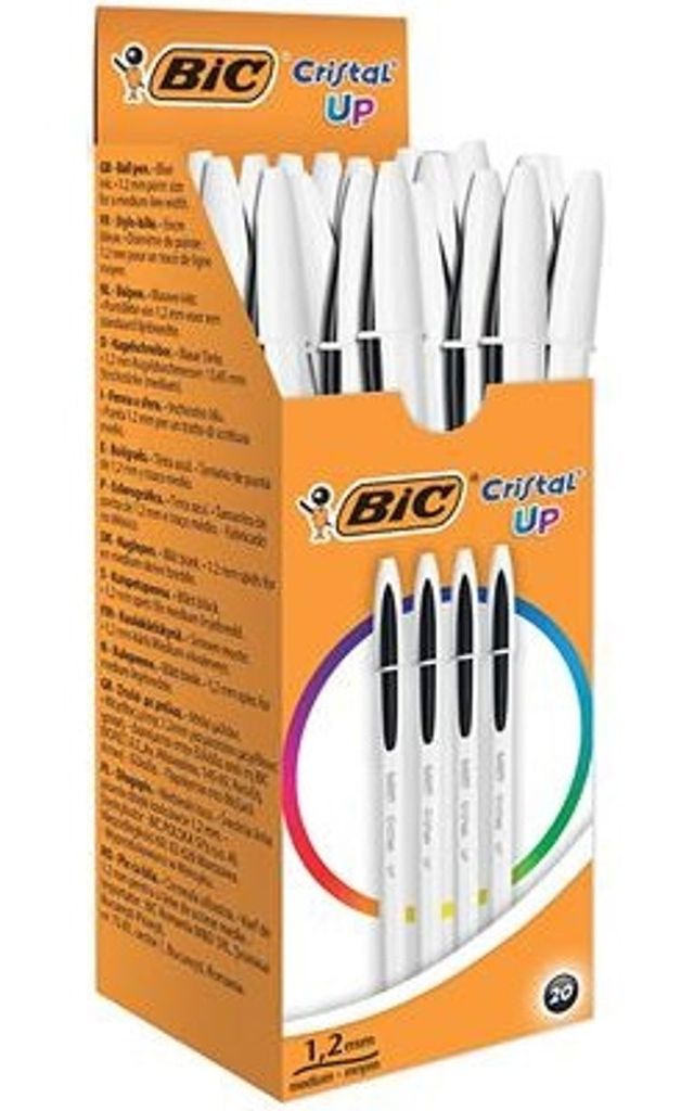 BIC Cristal Up Nero Penna a sfera Medio 20 pz Immagine del prodotto 