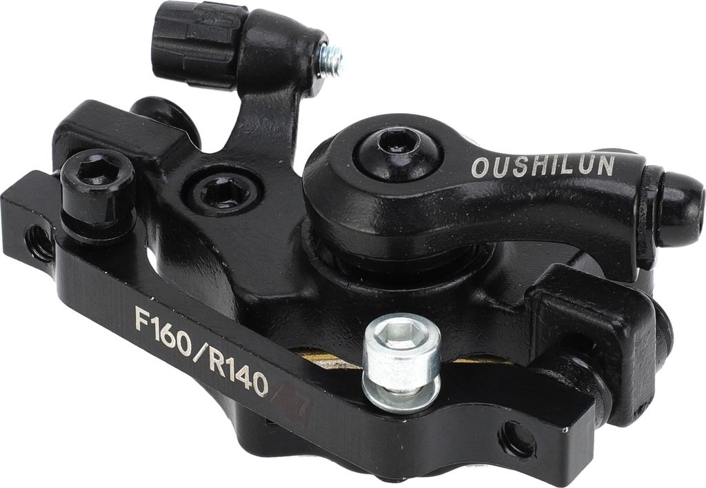 MTB Fahrrad mechanisch Scheiben Bremse für 160mm vordere Rotor Schwarz