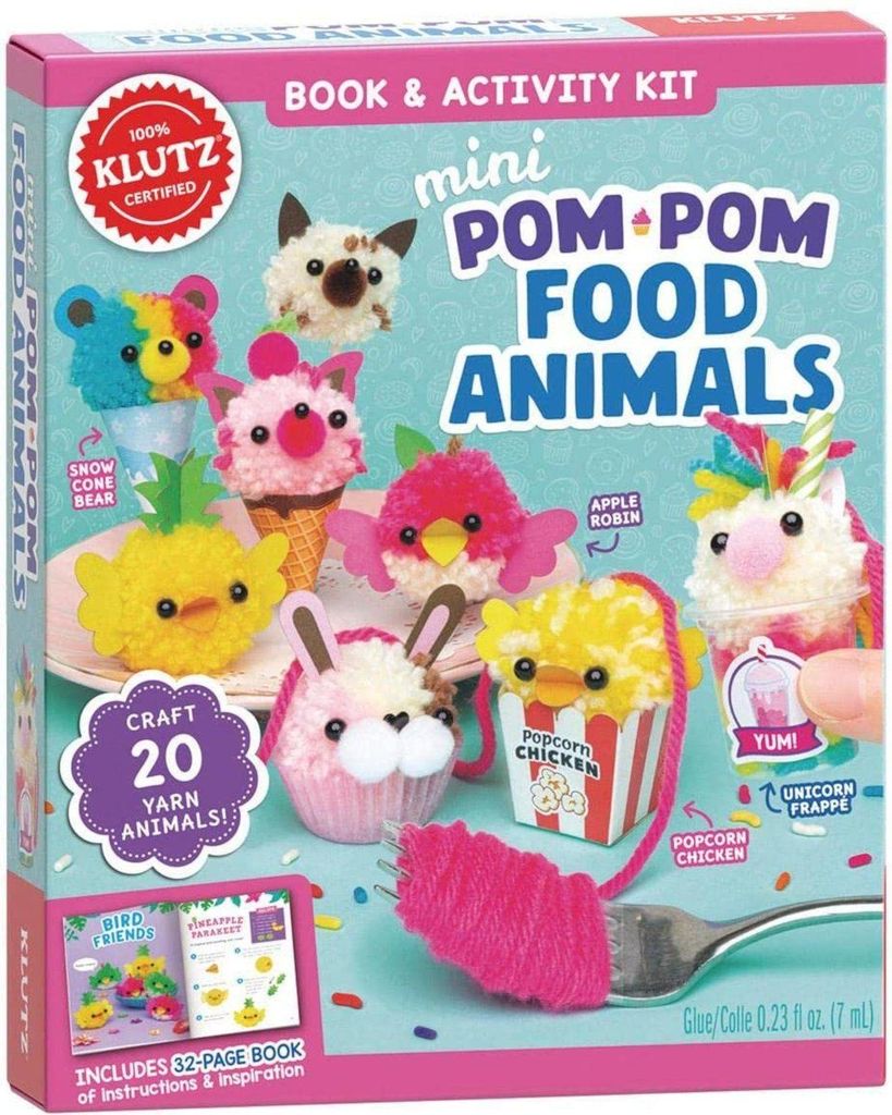 Mini Pom Pom Food Animals – Lingua: Inglese