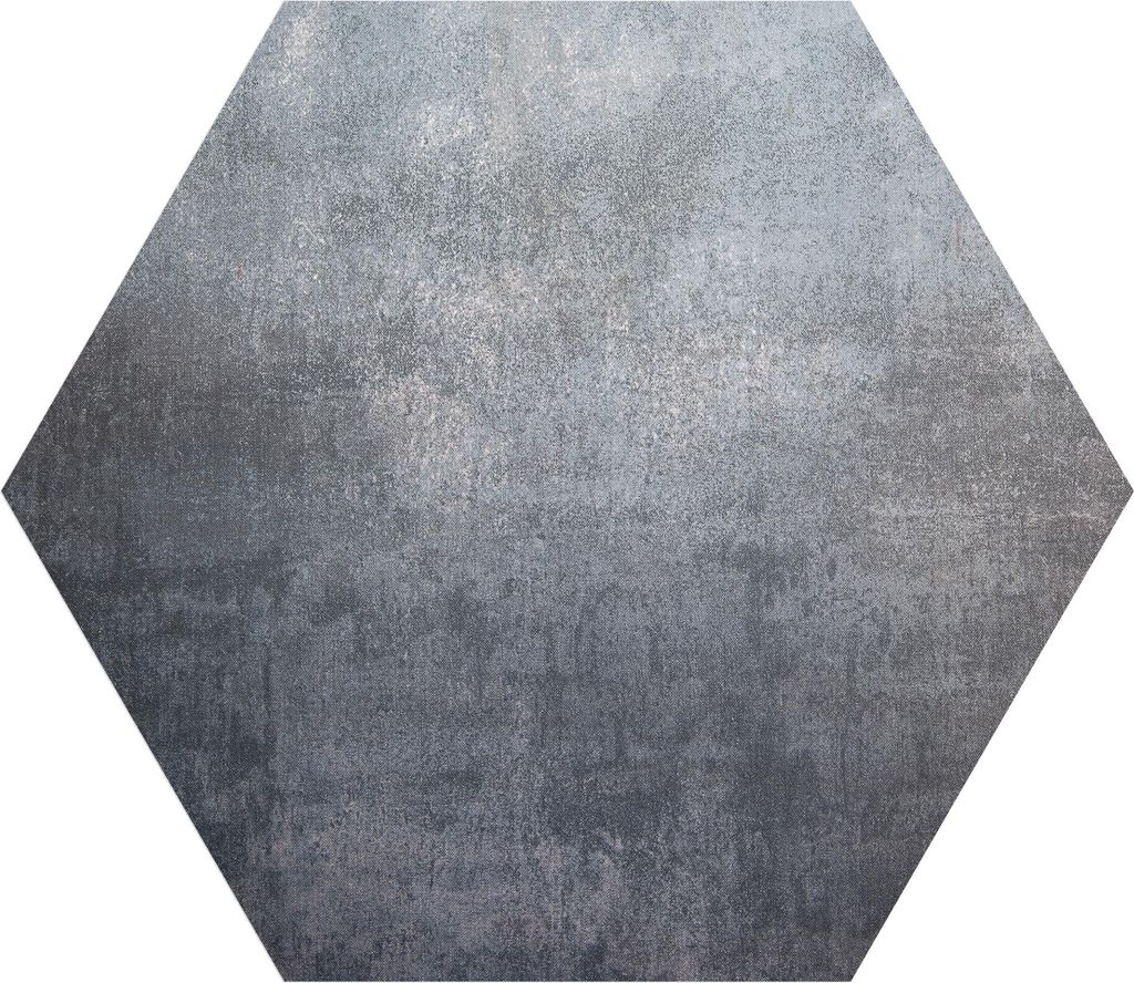 DEQORI Fototapete Sechseck 90x78 cm 'Raue Metalloberfläche' Wand Tapete Leinwand Sticker