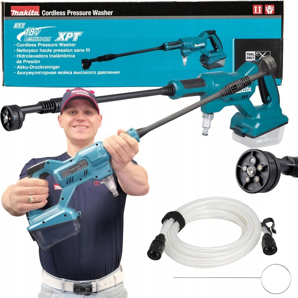 Čistiaci prostriedok Makita, 18 V, 24 bar, 2 režimy, s Obrázok produktu 