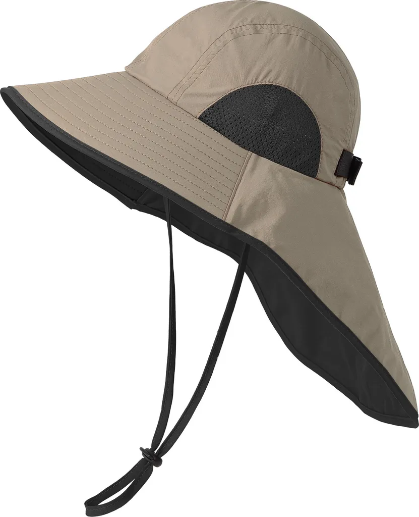 INF Cappello parasole regolabile con protezione per il collo - 54-58 cm Model 5