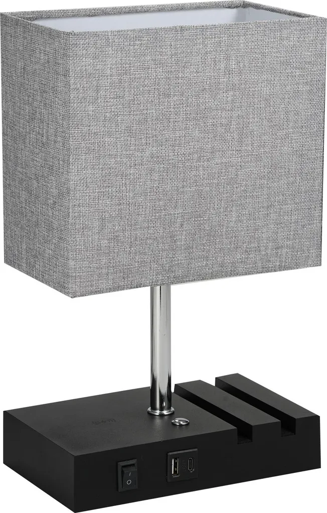Lampe de chevet tactile : chargeur sans fil pour stopper les fils emmêlés