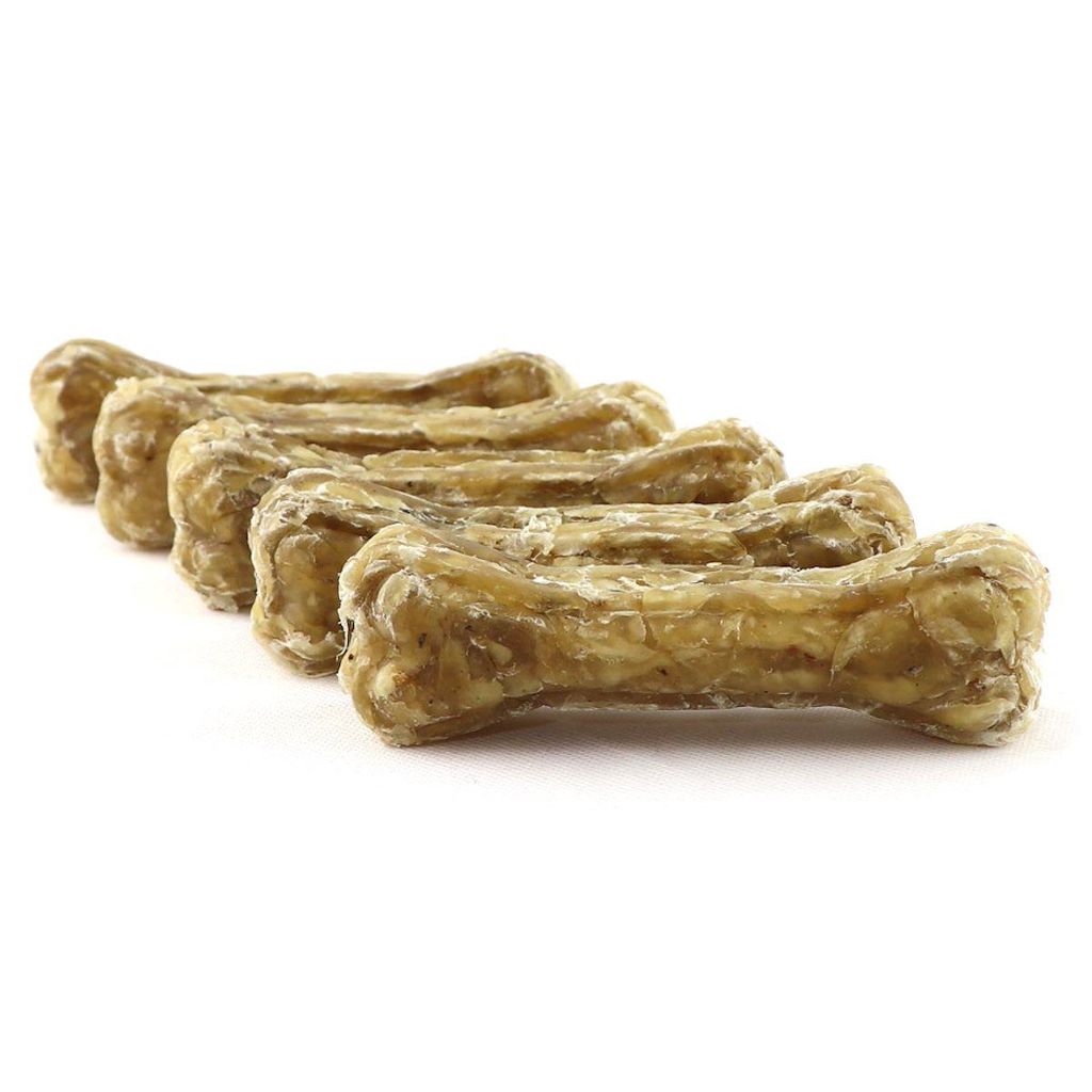DOGBOSS 100% Natur Kauknochen mit Pansen, 5er Set - 10 cm, speziell für kleine Hunde (2-10kg)