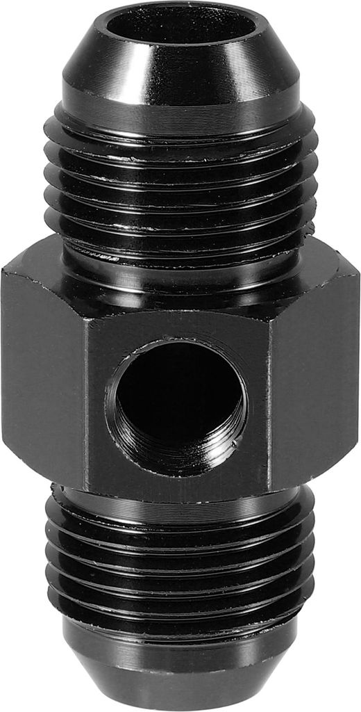 AN8 Stecker Flackern Union Koppler Schwarz Passender Adapter mit 1/8" NPT