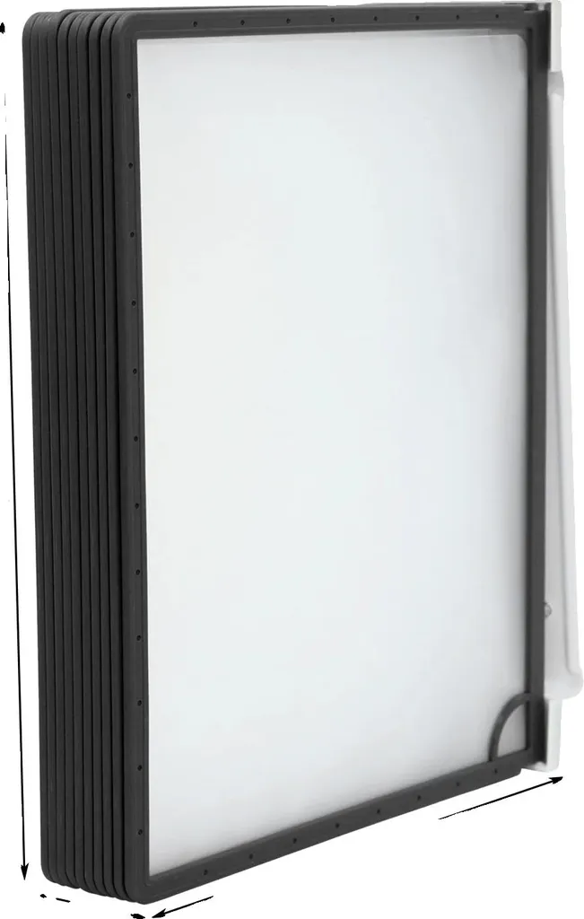 Rangement mural pour documents A4 noir - Solution gain de place bureau