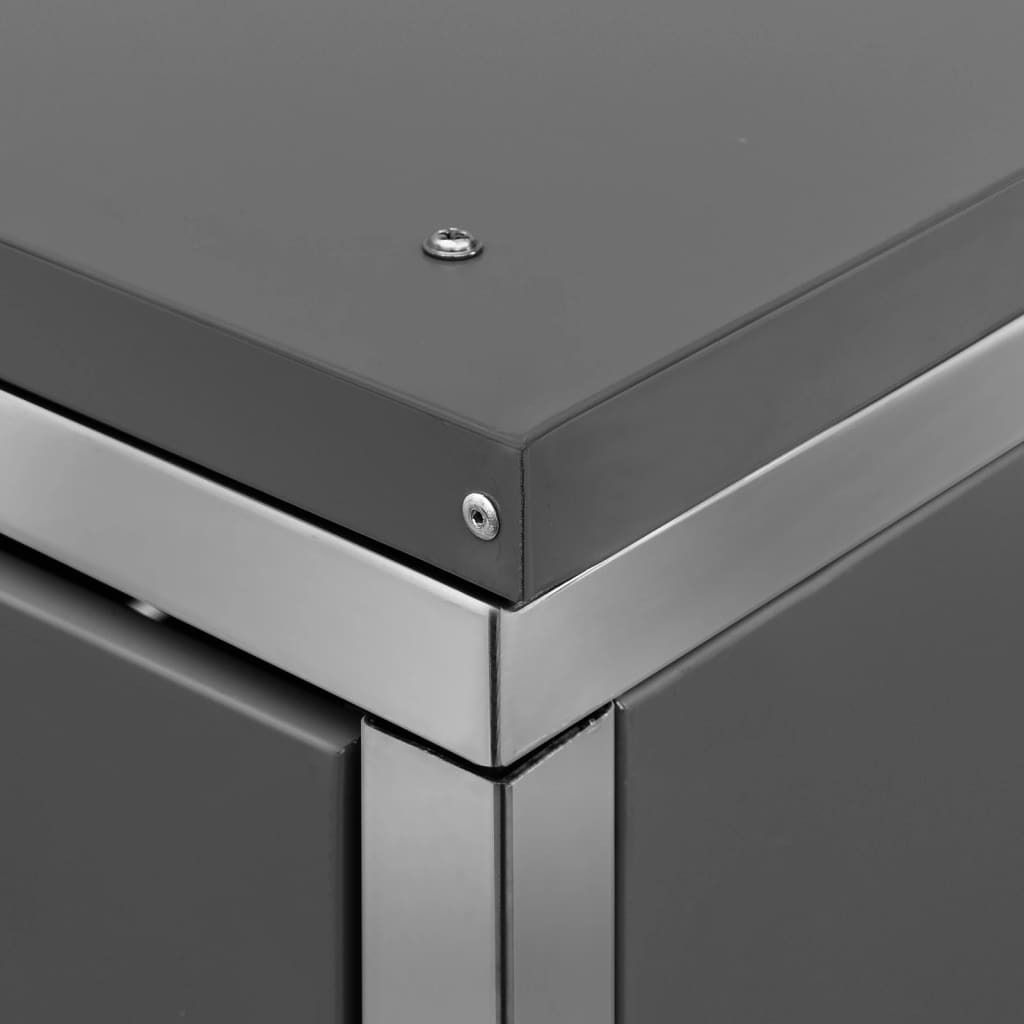 Box na odpadky pro 2 koše 138x77,5x112,5 cm nerezová ocel Obrázek produktu 10