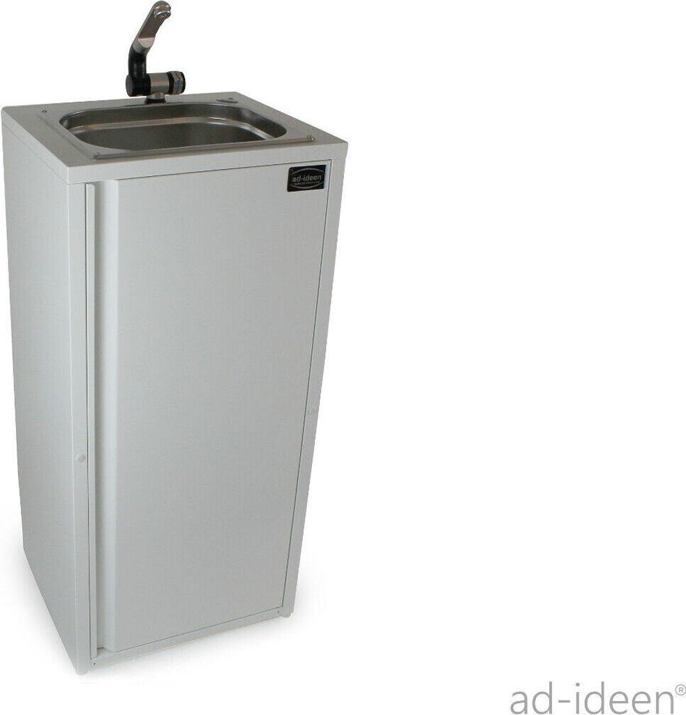 Mobiles Waschbecken Verkaufswagen Marktstand Imbiss Handwaschbecken 2 Kanister