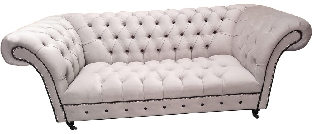 Chesterfield Sofa Dreisitzer Sofas Polster Textil Couchen Modern Neu