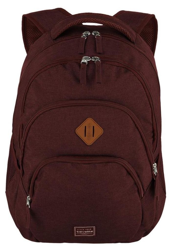 Travelite Městský batoh Basics Backpack Melange Bordeaux 22 Obrázek produktu 