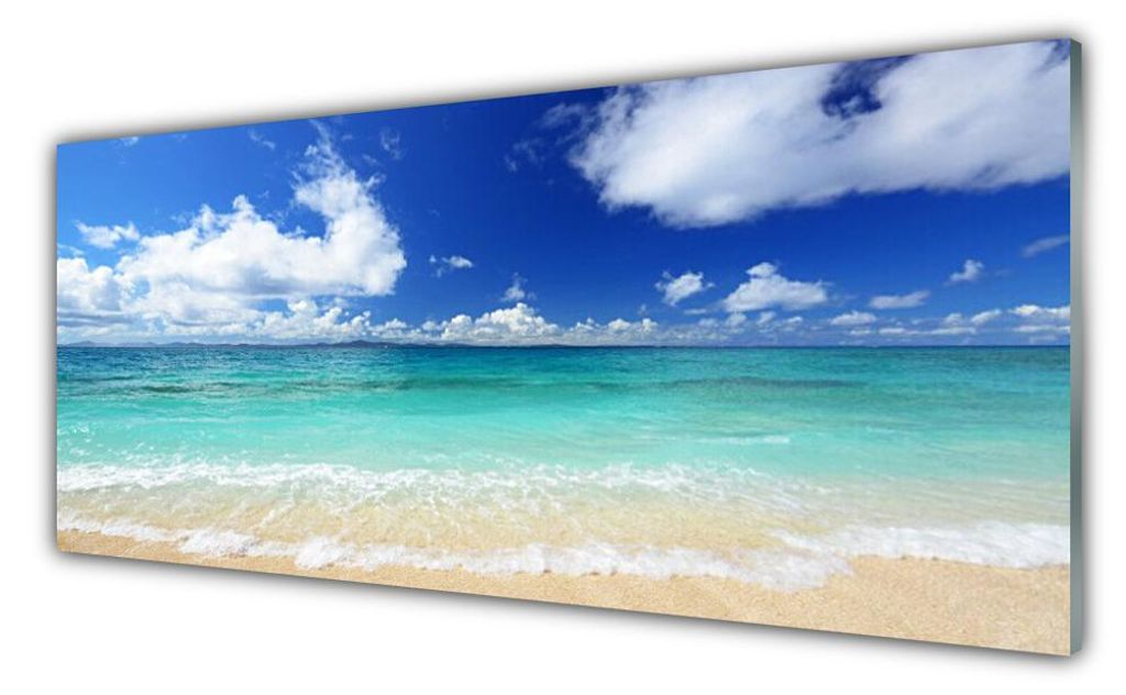 Acrylglasbilder 125x50 Wandbild Druck Meer Landschaft Produktbild 