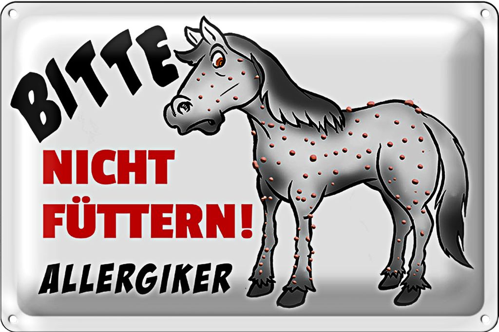 Blechschild Verbotsschild 30x20cm Bitte nicht füttern