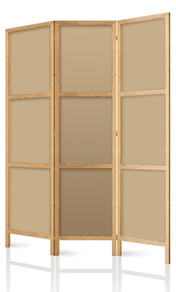 framed concept Paravent Raumteiler aus Holz 135x172 cm, 3-teilig, einseitig, im orientalischen Stil