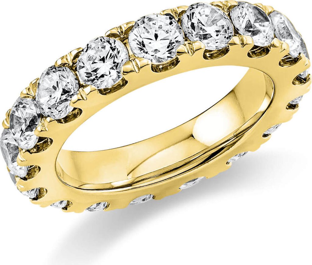 Memoire Ring aus 585 Gold Gelbgold 16 Brillanten 3,73ct Produktbild 