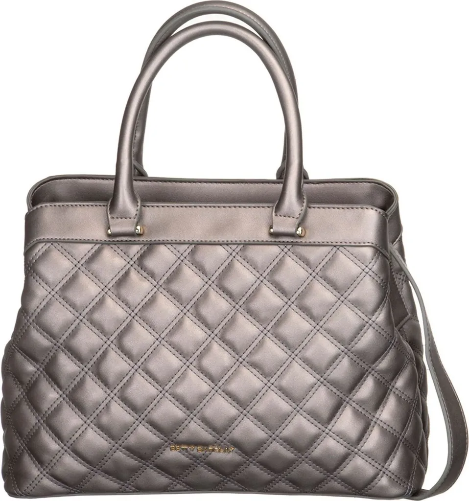 Grand sac cabas épaule Betty Barclay coloris bronze violet brillant mode