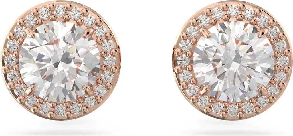 Boucles d'oreilles Swarovski Constella pavé blanc rosé 5636275 - Chic