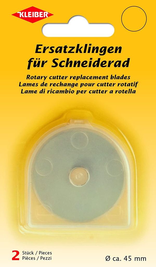 KLEIBER Ersatzklingen für Rollmesser/Schneiderad 2er Set