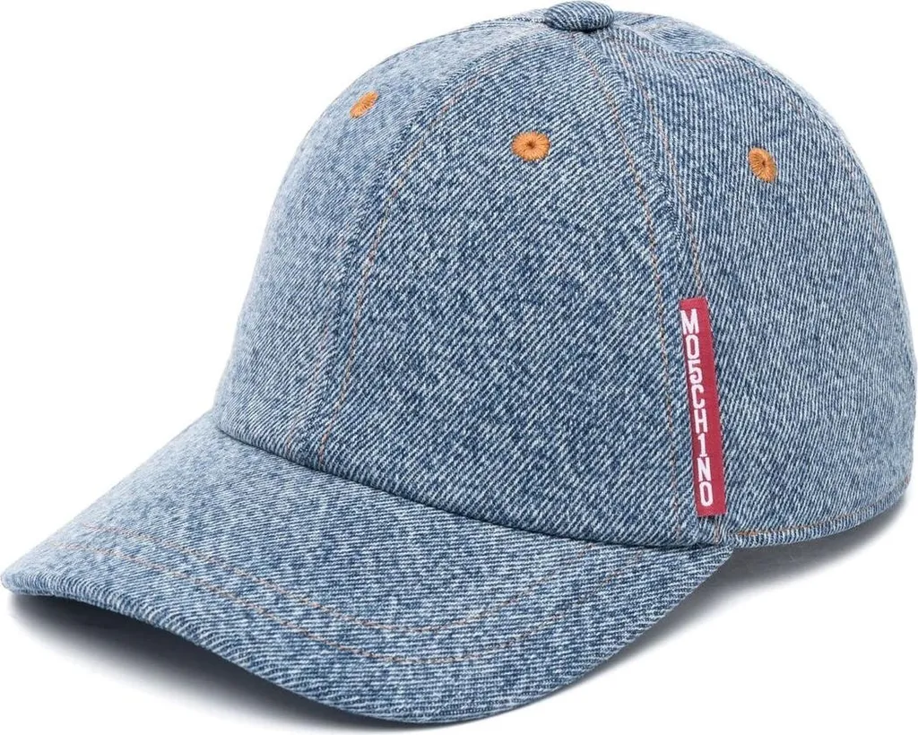 Casquette Moschino Jeans Femme Bleu S Idéale pour Sorties et Loisirs