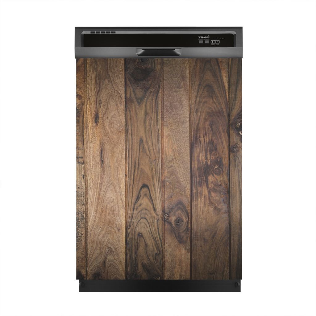 Magnete Dekorative 60x80 cm Küche Magnetmatte Spülmaschine - Dunkle Holz