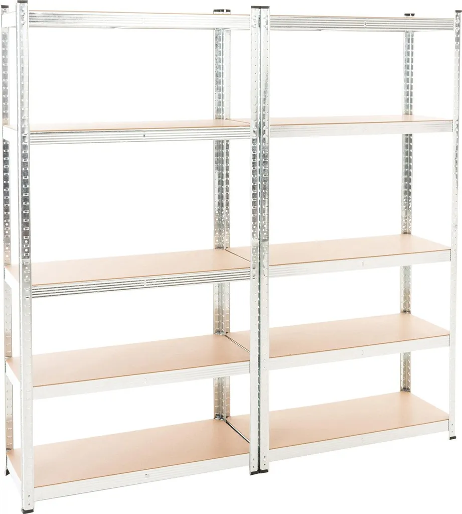 Étagère Modulable Argentée 90x40x180 cm : Fin au Désordre Garage