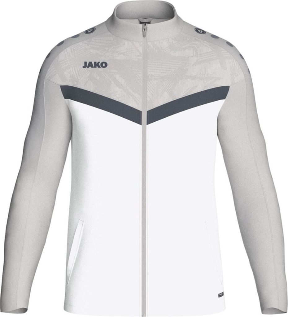 Jako Iconic Polyesterjacke Herren - Weiß / Soft Grey