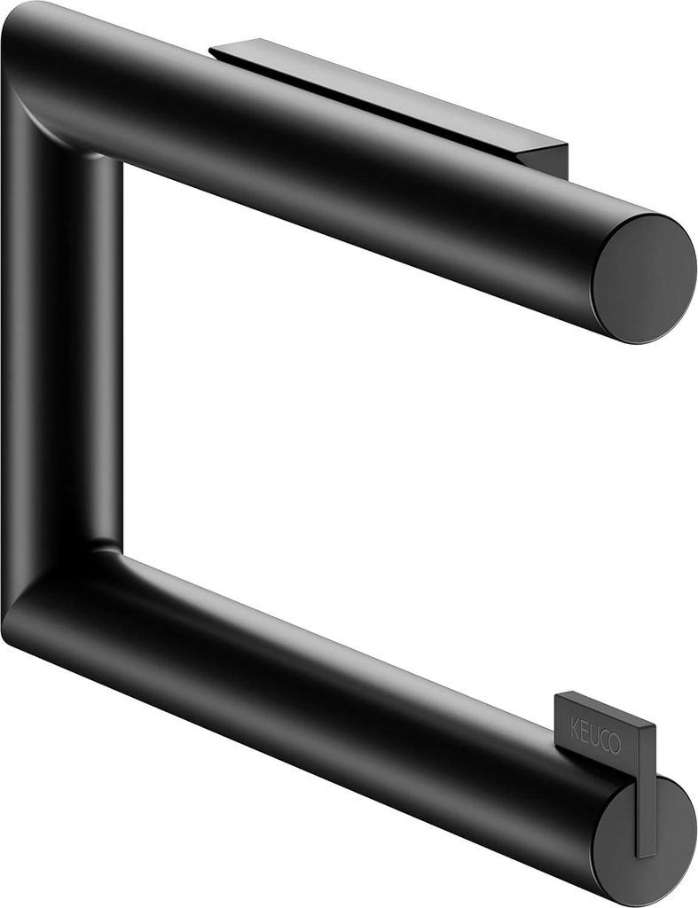 Stilvoller Toilettenpapierhalter - Geeignet für Badezimmer - 1 Stück - Schwarz - Metall