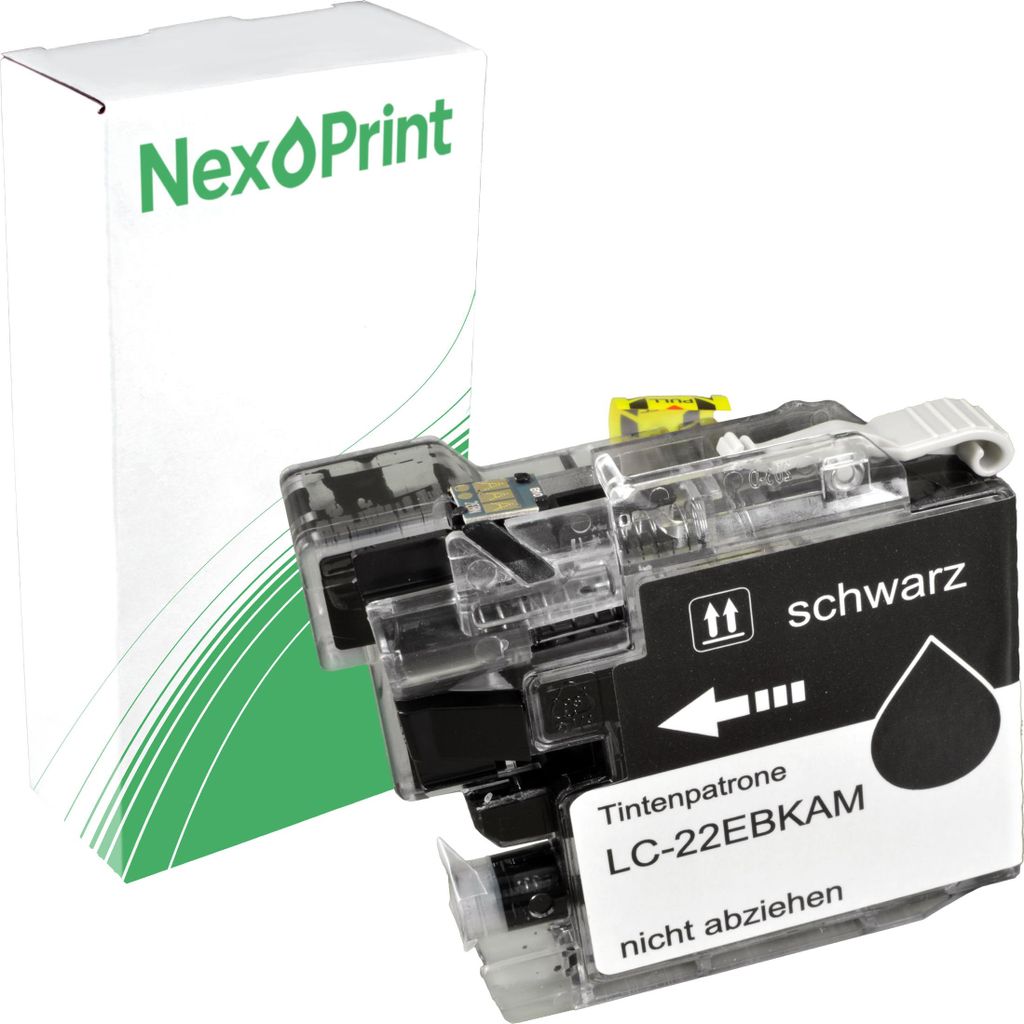 NexoPrint LC-22EBK schwarz Druckerpatronen kompatibel zu Brother MFC-J 5920 DW ca. 2600 Seiten