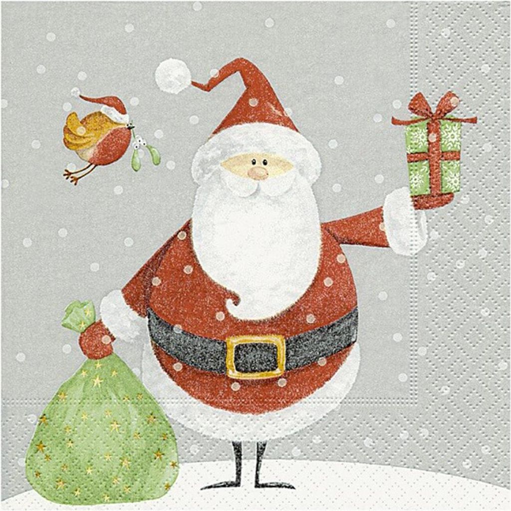 Servietten Weihnachtsmann Produktbild 