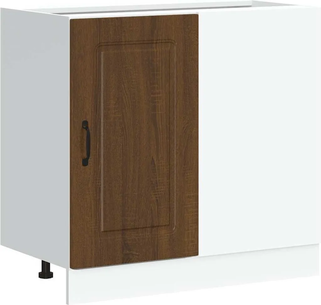 vidaXL Base per cucina Kalmar Brown in legno effetto rovere