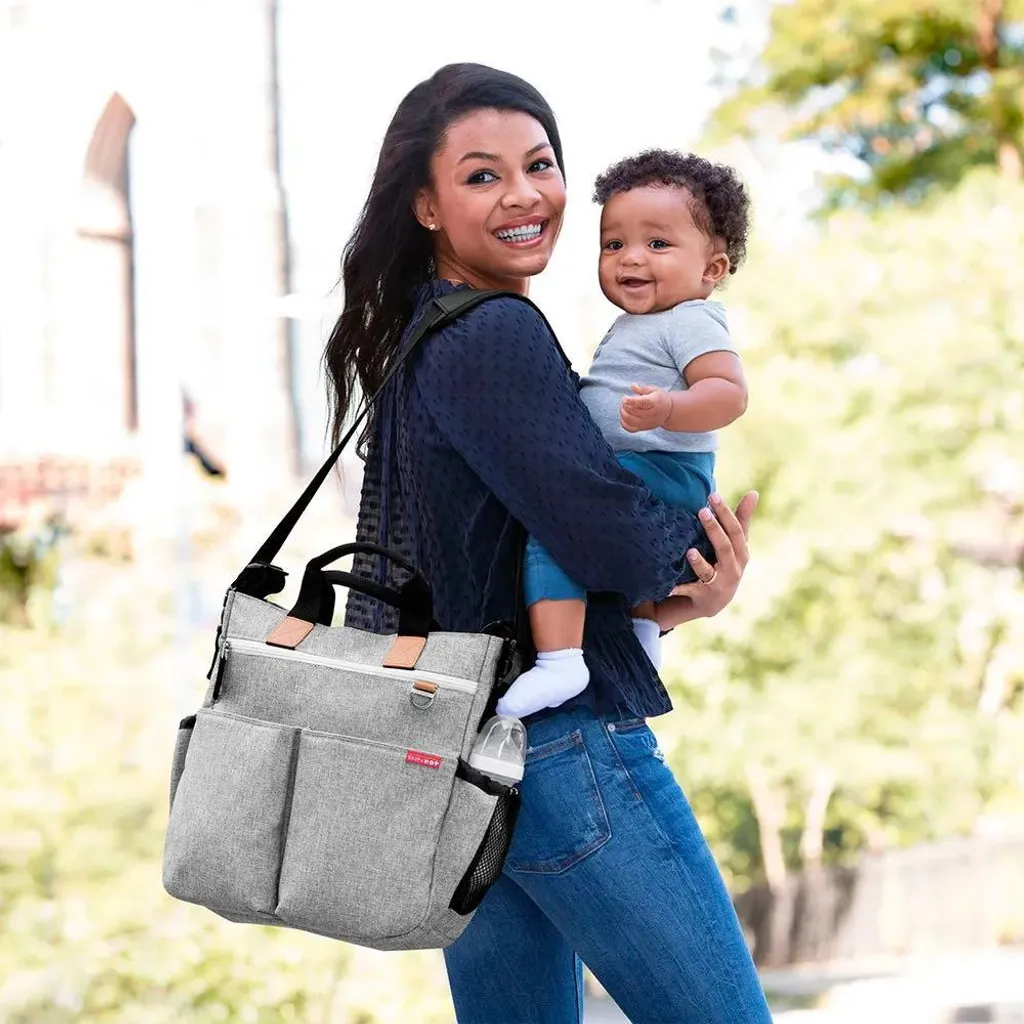 Skip Hop Borsa Fasciatoio Duo Signature Grigio | Praticità Pura - 5