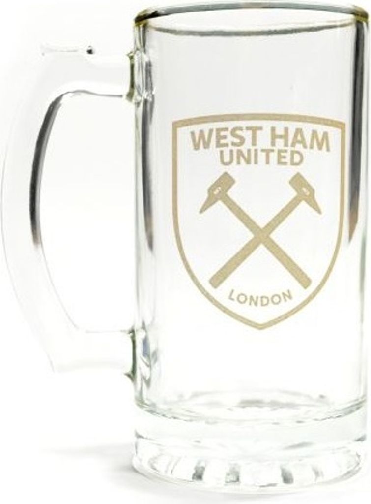 West Ham United FC - Bierglas BS1764 (Einheitsgröße) (Transparent)
