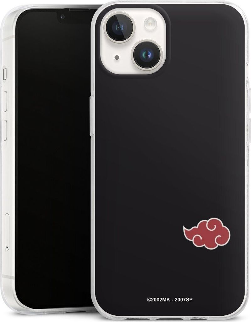DeinDesign Handyhülle für Apple iPhone 14 Silikon Hülle Case Smartphone Schutzhülle Naruto Shippuden Offizielles Lizenzprodukt Akatsuki