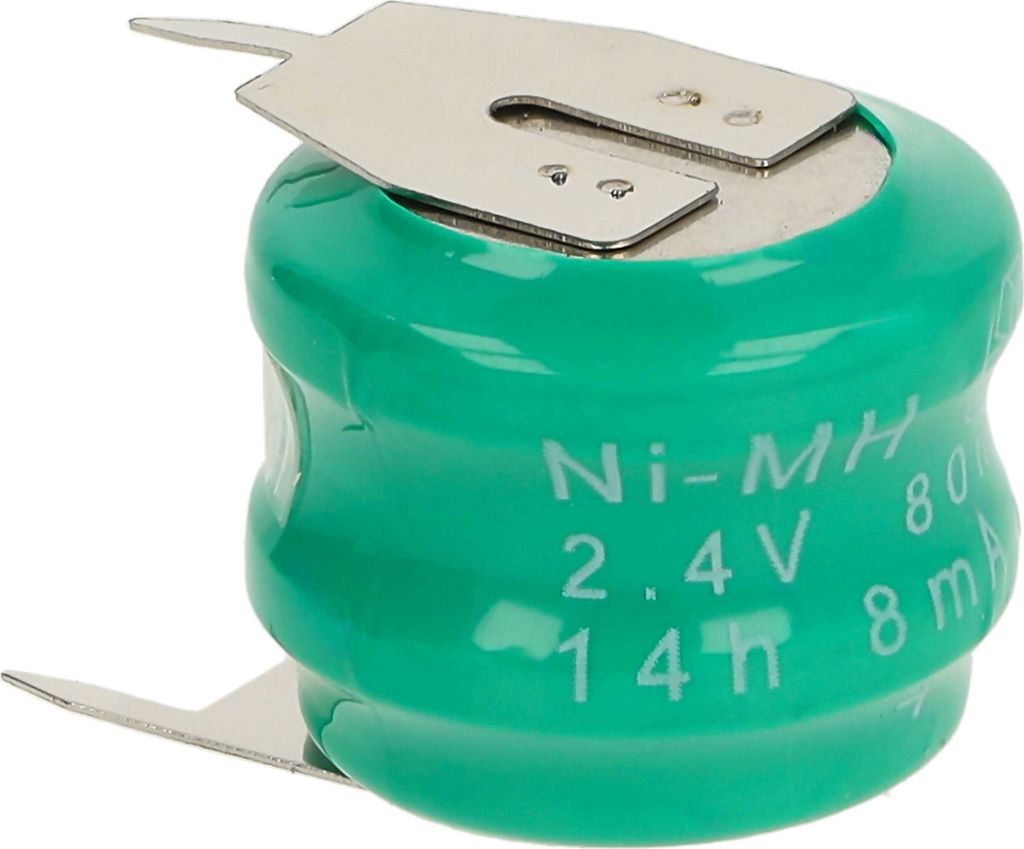 vhbw NiMH Ersatz Knopfzellen-Akku (80 mAh, 2,4 V, NiMH) Produktbild 